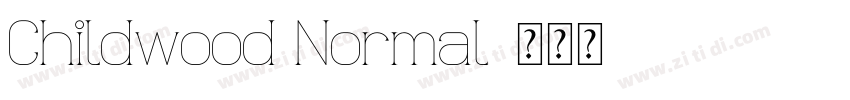 Childwood Normal字体转换